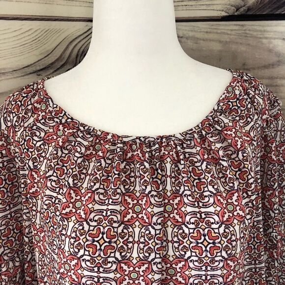 Max Studio Oversized Balloon Sleeve Boho Dress Sm - Picture 3 of 9